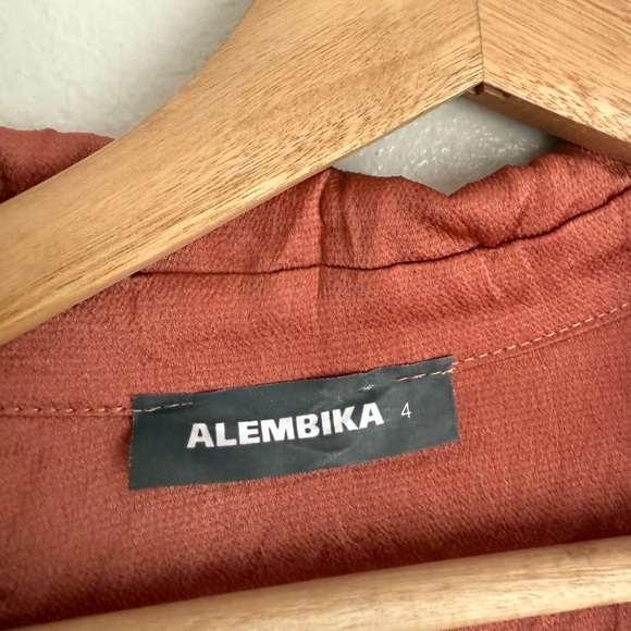 Alembika • Crinkle Maxi Shirtdress Short Sleeve in Soft Coral Pink - Picture 11 of 12